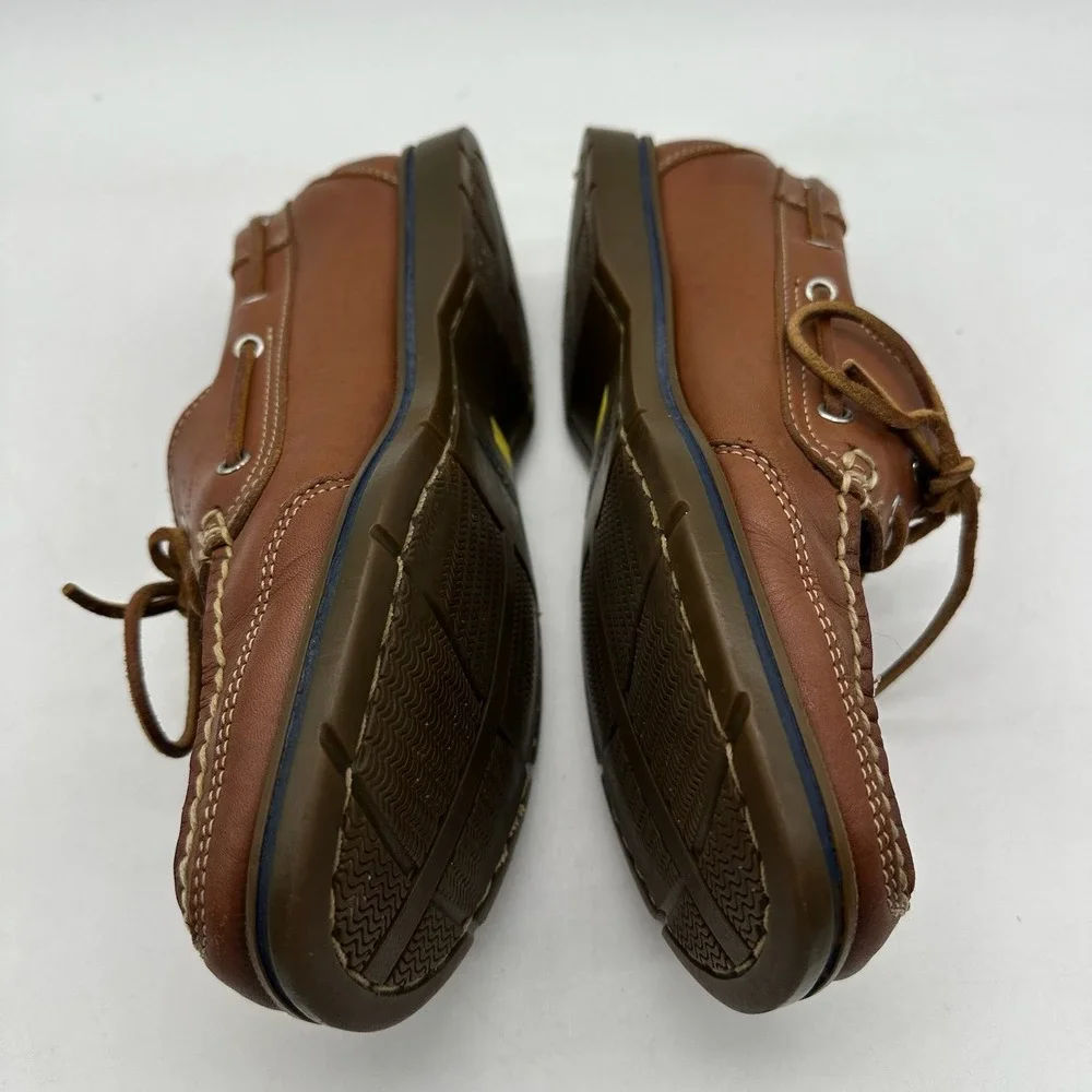 Rockport APM2664F Men's Size 9M‎ Brown Leather Boat Shoes Dock Footwear